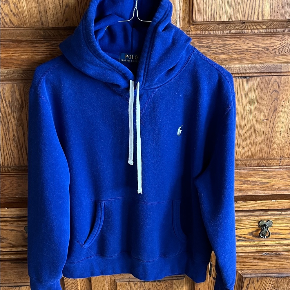 🔵 Polo Ralph Lauren Hoodie Sweatshirt – Men’s Large – Classic Blue